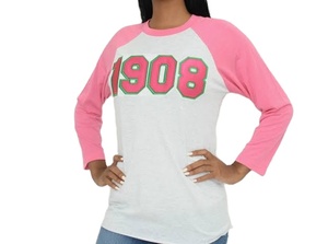 Camisetas de béisbol raglán de diseño personalizado, camisetas deportivas transpirables de manga 3/4 en tallas grandes para hermandades - Product Image 2