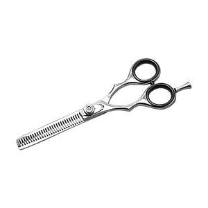 Ciseaux à effiler de 5,5 pouces pour droitiers, à lame tranchante, manche moyen, pour coiffeurs et barbiers, en acier à haute teneur en carbone de qualité supérieure - Product Image 1