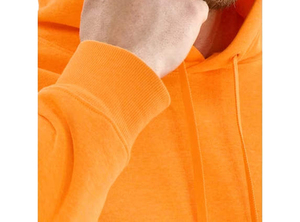 Men's Hooded Sweatshirt Wholesale High Quality Custom Logo Streetwear Breathable 300g Cotton Heavyweight Embossed Pullover - Product Image 5