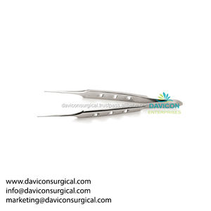 Pince à iris Bishop-Harman avec pointes dentelées Instrument chirurgical manuel en acier inoxydable de type clip - Product Image 4