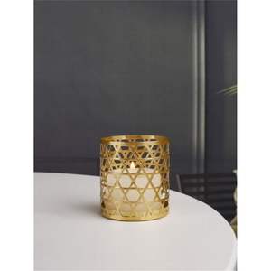 Portavelas Decorativos de Hierro Estilo Nórdico de Lujo, Recortados con Láser Dorado, para Eventos, Recuerdos de Fiesta y Decoración de Mesa de Salón - Product Image 3