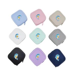 Sac en silicone personnalisé petit porte-monnaie carré porte-monnaie porte-clés fermeture éclair fabricant de porte-monnaie personnalisation - Product Image 5