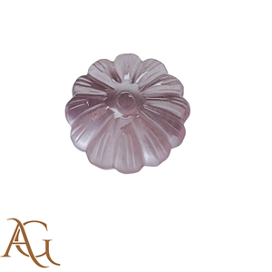 Camée sculptée en quartz rose naturel, pierre précieuse en vrac, prix de gros fabricant pour la fabrication de bijoux, rose calibré - Product Image 2