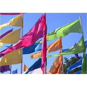 Bandera Decorativa para Exteriores con Diseño de Corazón Rosa con Centro Amarillo Impreso - Product Image 6