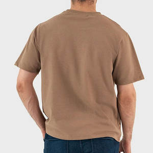 Camiseta Holgada de Algodón 100% para Hombre, Venta al Por Mayor, Impresión de Logotipo Personalizado, Mangas Cortas, Servicio OEM - Product Image 2