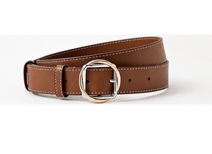 Premium Genuine Leather <b>Belt</b> for Women Wide Fashion Waist <b>Belt</b> Gold <b>Silver</b> Double <b>Buckle</b> OEM Wholesale Custom Logo - Product Image 5