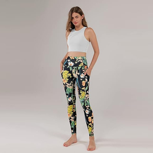 Pantalones de Yoga de Cintura Alta para Mujer con Bolsillos, Leggings Deportivos para Correr con Control de Abdomen, Tela Elástica en 4 Direcciones - Product Image 5