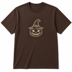 Camisetas de Halloween al por Mayor con Logotipo Personalizado Bordado, Camisetas Unisex de Manga Corta con Cuello Redondo y Diseño de Calabaza y Fantasma, Personalización al por Mayor - Product Image 1