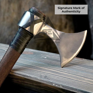 Nouvelle conception, hache à barbe sur mesure de haute qualité avec manche en bois, best-seller, faible MOQ, dernier style pour la coupe - Product Image 2