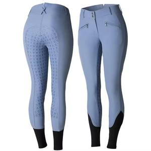 Culottes d'équitation pour femmes en toile imprimée, respirantes, antibactériennes, haute qualité, faible MOQ, logo et couleur personnalisables - Product Image 1
