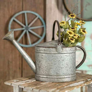 Bidon d'eau galvanisé de qualité supérieure avec un design vintage classique pour le jardinage extérieur et un usage domestique intérieur décoratif - Product Image 5