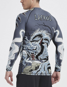 High Quality Rash Guard Gym Fitness <b>Compression</b> <b>Shirt</b> <b>Custom</b> Logo Sportswear Manufacturer Wholesale - Product Image 3