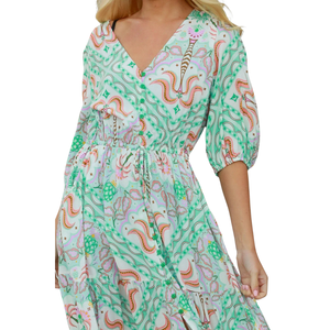 Vestido Largo Maxi para Mujer, Estampado Floral, Ropa de Moda - Product Image 5