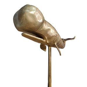 70 x 24 x 42 cm aluminum Whale Tail Sculpture Handmade Art Deco Wall Decor Animal Theme Living Room <b>Figure</b> - Product Image 6