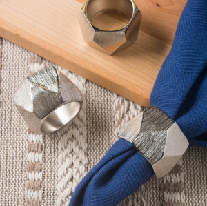 Aluminium Decorative <b>Silver</b> <b>Napkin</b> Ring For Sale Dishwasher Safe Modern Design <b>Napkin</b> Rings For Decoration Eco Friendly - Product Image 6