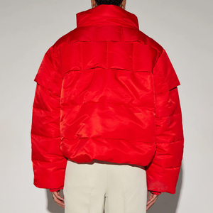 High quality bubble jacket stylish winter padded coat custom logo bulk supply unique color odm production - Product Image 2