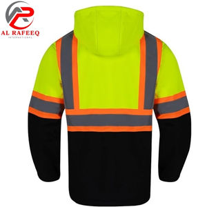 Nouvelle Arrivée 2026 – Vestes de Sécurité Personnalisables à Manches Longues Vertes, Orange et Noires avec Poches et Fermeture Éclair - Product Image 5