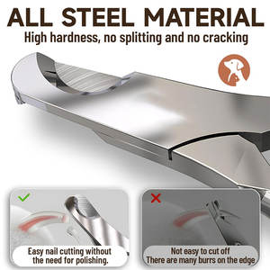 Cortauñas de Acero Inoxidable Especial para Perros, Estilo Resorte, Mango Ergonómico, Instrumento Veterinario, Tijeras para Uñas de Mascotas, Cortauñas para Animales, Perros - Product Image 2