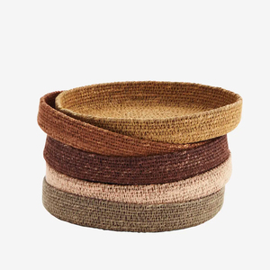 New Arrival Handwoven Braided Seagrass <b>Tray</b> <b>Basket</b> Natural Stripe Design Eco Friendly Serving <b>Tray</b> Wholesale Bulk Supplier - Product Image 4