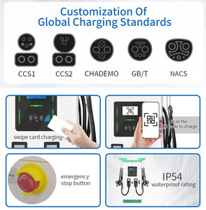 Station de recharge pour véhicules électriques CCS GBT OCPP1.6 Quatre connecteurs Chargeur rapide DC Ultra pour véhicules électriques - Product Image 5