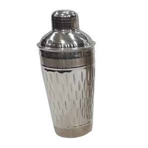 Luxury Silver Cocktail <b>Shaker</b> 750ml 24oz Metal Cobbler <b>Shaker</b> Leakproof Bar <b>Shaker</b> <b>Bottle</b> Professional Grade Bar Accessories - Product Image 2