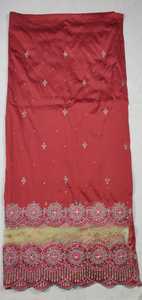 La tradition intemporelle nigériane : George Wrapper Florals, tissu taffetas de haute qualité, idéal pour les tenues de fête. - Product Image 3