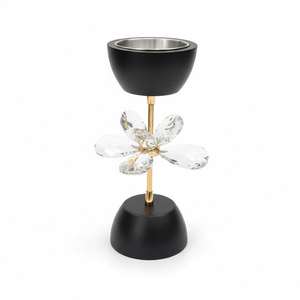 Quemador de Incienso de Madera con Cristal y Flores, Porta Incienso Árabe con Fragancia de Oud, Decoración de Mesa de Lujo, Venta al por Mayor para Exportación, Ramadán, Bodas - Product Image 6