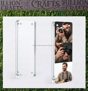 Cadre photo magnétique en acrylique transparent, double face, rectangulaire, pour affichage sur table - Product Image 4