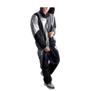 Ensemble de survêtement coupe-vent pour homme de haute qualité, 2 pièces, logo personnalisé, fermeture éclair, survêtements en nylon coupe-vent, prix de gros - Product Image 4