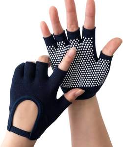 1 par de guantes de silicona antideslizantes para entrenamiento con cinco dedos, guantes de entrenamiento para levantamiento de pesas, guantes de gimnasio para hombres y mujeres - Product Image 4