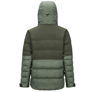 Windproof Hooded Men's Puffer Jacket-Lightweight Water-Resistant Knitted Solid Zipper Closure Streetwear <b>Coat</b> for Winter - Product Image 2