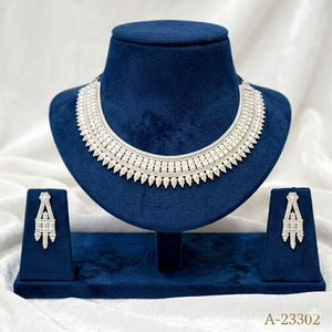 Vintage Imitation Women's Jewelry <b>Set</b> <b>Necklace</b> Earrings Brooch-Gold/<b>Silver</b> Plated Zinc Alloy Zircon Stones-Wedding/Anniversary - Product Image 4