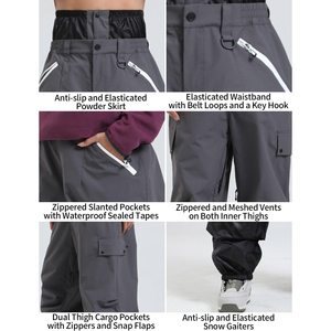 Pantalones de esquí impermeables y duraderos para mujer, para deportes de invierno, térmicos, para snowboard, con cintura ajustable, para deportes en la nieve. - Product Image 4