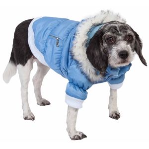 Cappotto Parka Metallico alla Moda per Animali Domestici, Abbigliamento Elegante per Animali - Product Image 1
