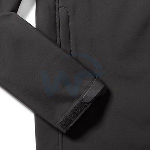 Veste softshell pour homme de qualité supérieure, à capuche, avec logo personnalisé sur le devant, respirante, écologique, en solde - Product Image 6