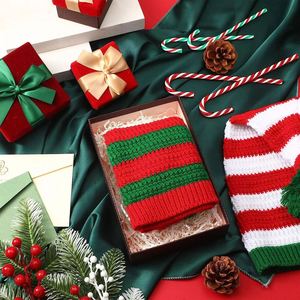 Unisex Striped Elf <b>Hat</b> with <b>Pom</b> <b>Pom</b>, Computer Knitted Winter Beanie <b>for</b> Adults - Product Image 5
