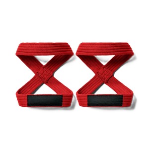 Correas de levantamiento de pesas de algodón resistente con logotipo personalizado al por mayor, correas de levantamiento en forma de 8 para levantamiento de potencia y levantamiento de pesas - Product Image 2