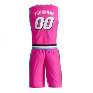 Conjunto de Uniforme de Baloncesto Reversible Personalizable, Transpirable, Antihumedad, Antibacteriano, de Secado Rápido, 100% Poliéster, Cuello en V - Product Image 4