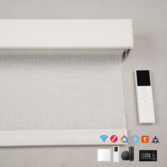 Automatic Electric Roller Blinds Smart WiFi Tuya Matter Zigbee with UV Protection Window Blinds