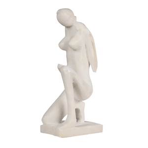 Escultura Figurativa Femenina Moderna de Mármol, Tallada a Mano, Decoración Artística para Mesa, Diseño Extravagante, Patrón Geométrico Abstracto - Product Image 4