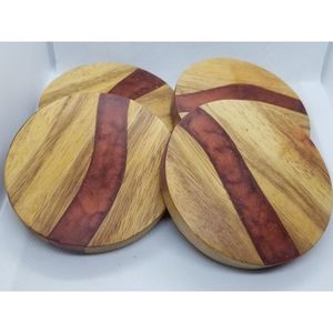 Modern Stylish Resin Wooden Coasters Trendy Table Mats & Pads for Stylish Interior Design - Product Image 5