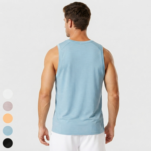 Mens Muscle Tank Top Lightweight Breathable Comfortable Quick Dry Sleeveless Fitness Training Gym Sports <b>Athletic</b> Apparel - Product Image 2