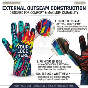 Gants de Sim Racing sans coutures extérieures, fabrication sur mesure, accessoires de course sous marque privée pour les acheteurs internationaux en gros - Product Image 5