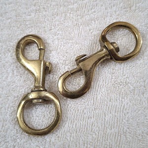 Solid Brass Swivel <b>Snaps</b> Bolt <b>Snap</b> Clip Eye <b>Snap</b> <b>Hook</b> Dog Collar Clip TIGER TOUCH TT-7924 - Product Image 1