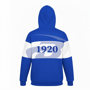 Sweat-shirt à capuche Zeta Phi Beta ZPB Sorority bleu royal et blanc, coton et polyester de haute qualité, vêtements grecs pour sororité. - Product Image 2