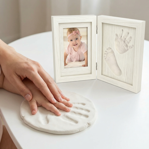 Kit de Huellas de Manos y Pies de Bebé <span class=keywords><strong>para</strong></span> Recuerdo Familiar, No Tóxico, Fácil de Limpiar, Set de Regalo OEM, Regalo <span class=keywords><strong>para</strong></span> Recién Nacido, Marca Privada - Product Image 5