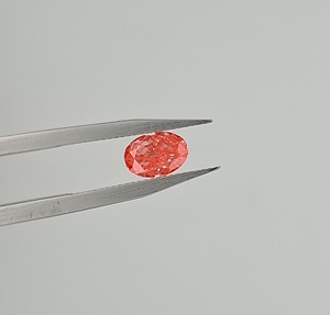 Diamante Ovalado de Color Rojo Rosado Intenso de 1ct 2ct 3ct, Certificado IGI, Cultivado en Laboratorio, CVD HPHT, Claridad VS1, Diamante Suelto para Joyería - Product Image 2