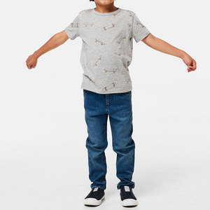Camiseta de Cuello Redondo de Manga Corta de Algodón Suave para Hombre y Niños, Precio de Fábrica, Diseño de Skateboard, Informal, para Adolescentes y Hombres - Product Image 1