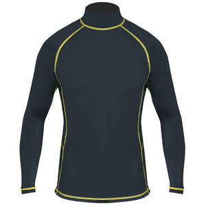 Chemises de compression unisexes respirantes avec logo personnalisé sur le devant, manches longues, pour la gym, le MMA, le BJJ, rashguard en Spandex/Polyester - Product Image 3