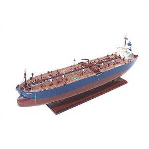 S.E.A.K.I.N.G (Tanker de pétrole brut) Modèle de navire en bois artisanal de 100 cm - Décoration Feng Shui pour la maison ou collection d'exposition - Product Image 1